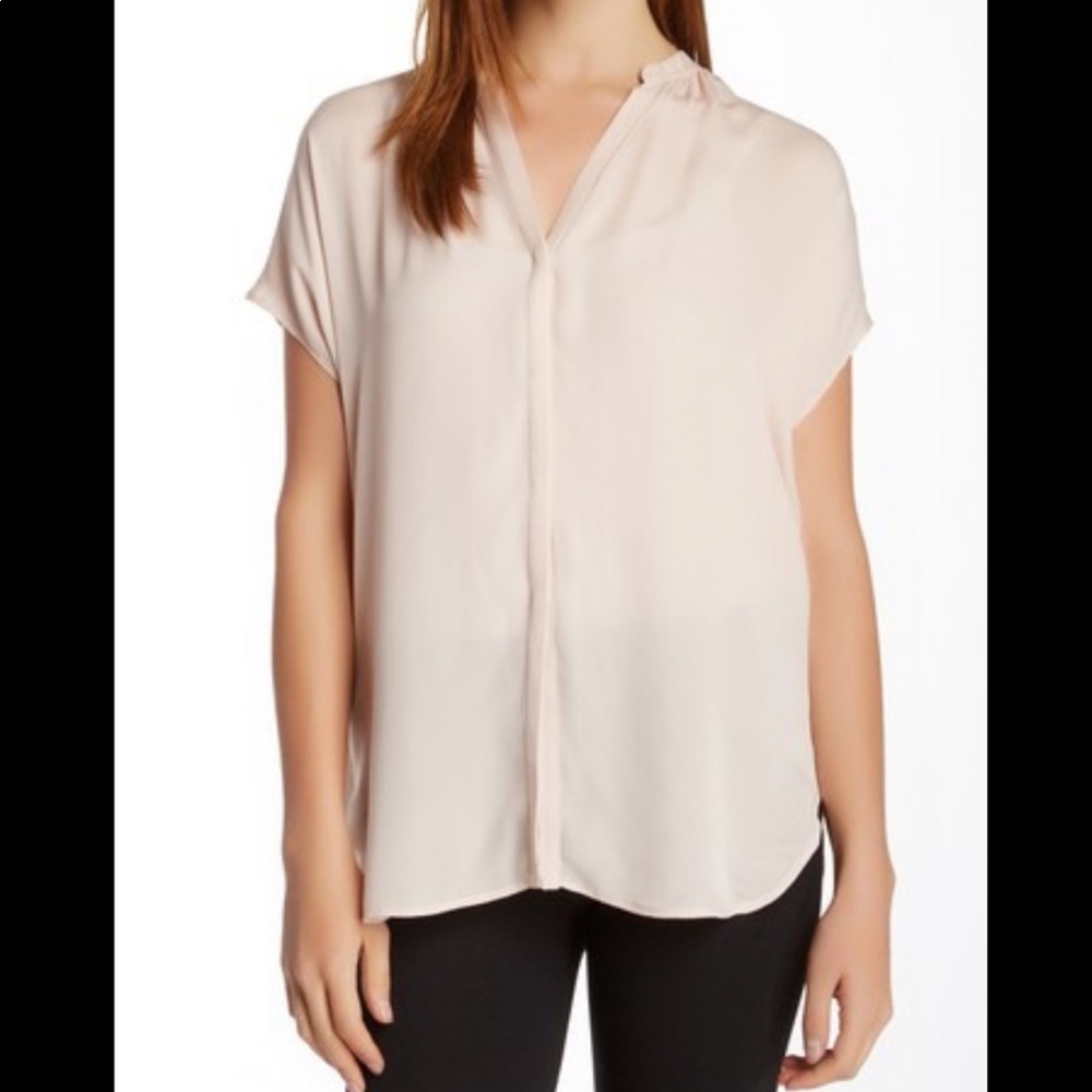 100% Silk Vince Top - Blush (NWT)